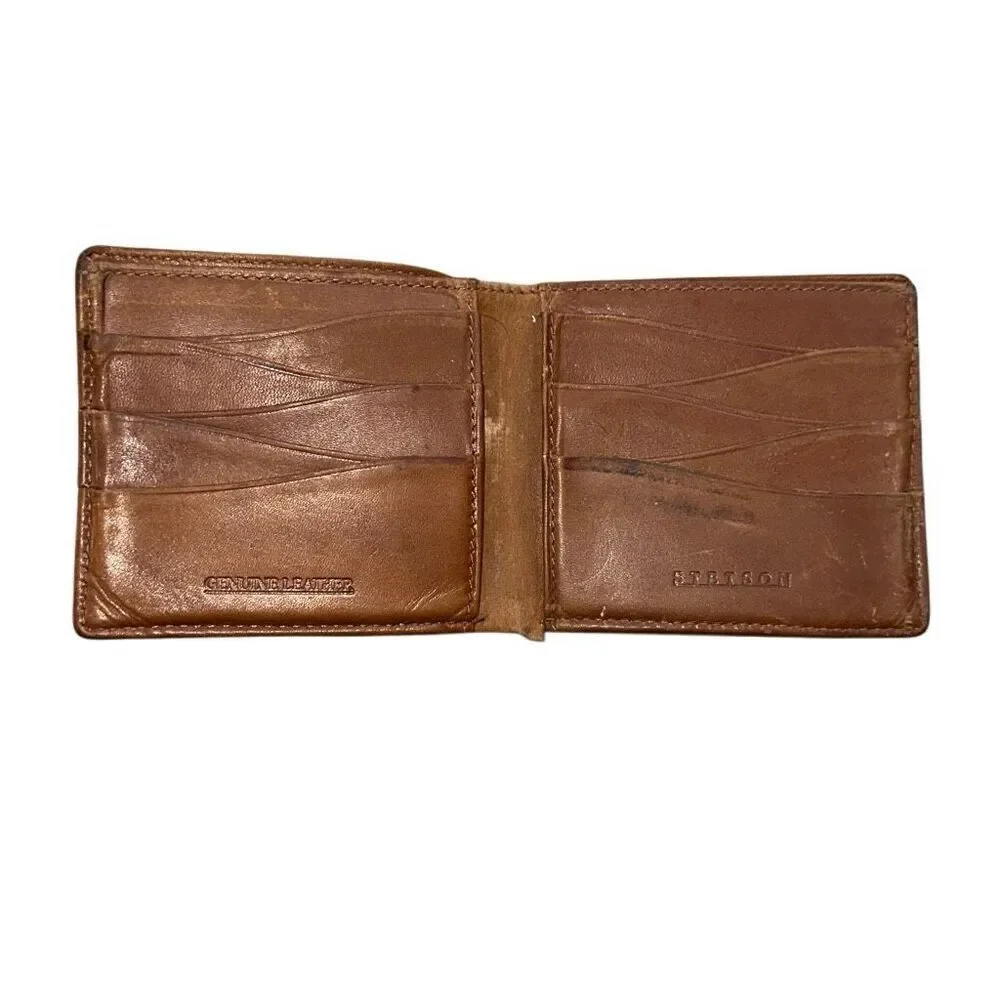 Stetson Genuine Leather Bifold two tone Brown wallet